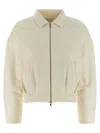 Max Mara Argenta Silk And Cotton Sweatshirt In White