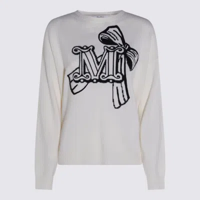 MAX MARA WHITE ZURLO KNITWEAT