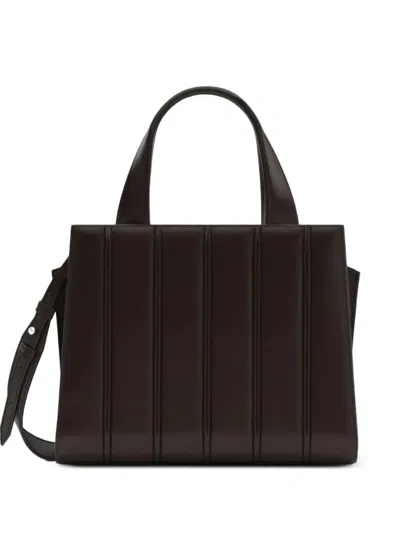 Max Mara Medium Quilted Whitney Top-handle Bag In Brown