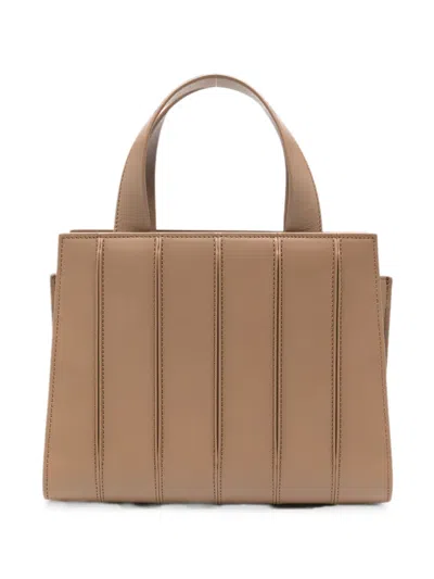 Max Mara Whitney Ribbed-leather Tote Bag In Pattern