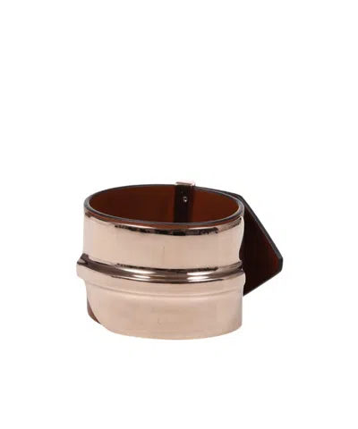 Max Mara Wide Bracelet In Brown