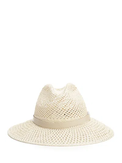 Max Mara Wide Brim Hat Hats White