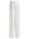 Max Mara Wide Cady Trousers In White