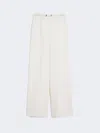 Max Mara Wide Cady Trousers In White