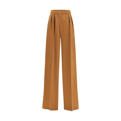 MAX MARA WIDE CAMEL DRAP PANTS