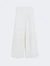 Max Mara Wide-fit Cotton Trousers In White