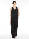 Max Mara Wide-fit Double-faced Cady Trousers In Black