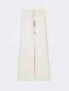Max Mara Drawstring Casual Pants In White