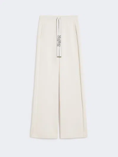 Max Mara Drawstring Casual Pants In Neutral