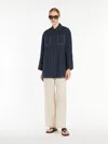 Max Mara Wide-fit Linen Canvas Trousers In Beige