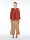 Max Mara Wide-fit Poplin Trousers In Hazelnut Brown
