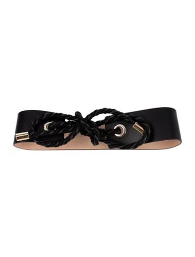 Pre-owned Max Mara Wide Leather Belt In Multi