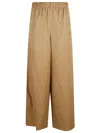 Max Mara Wide-leg Brown Trousers With Relaxed Fit