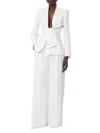 Max Mara Wide-leg Cady Trousers In White