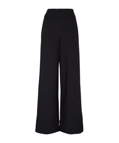 Max Mara Fagiani Wide-leg Pants In Black