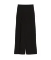 Max Mara Stretch Wool Pants In Black