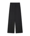 Max Mara Long Wide-leg Trousers With Tailored Fit And Side Pockets In Black