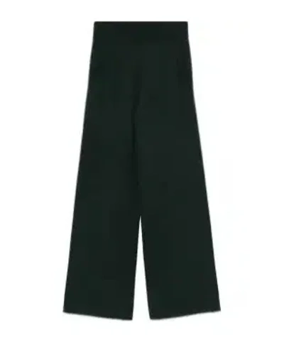 Max Mara Wide-leg Casual Pants In Black