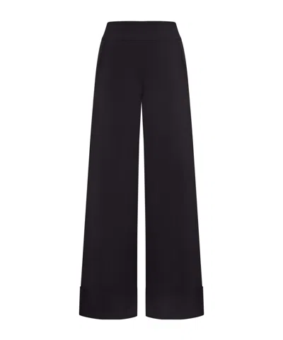 Max Mara Circolo Wide-leg Pants In Black