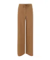 Max Mara Cashmere Drawstring Trousers In Brown