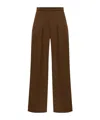 Max Mara Wide-leg Casual Pants In Brown