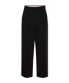 Max Mara High Waist Wide Leg Trousers In Brown