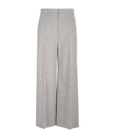 Max Mara Wide-leg Casual Pants In Brown
