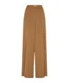 Max Mara Wide-leg Casual Pants In Cammello