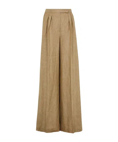 Max Mara Wide Leg Casual Pants In Multicolor