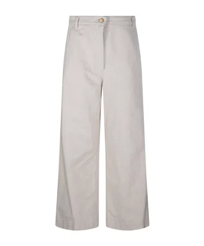 Max Mara Wide-leg Casual Pants In Gray