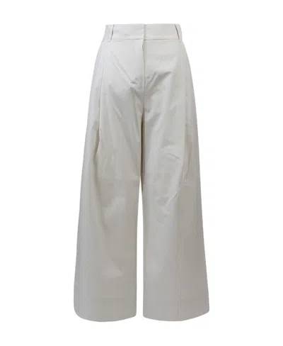 Max Mara Wide-leg Casual Pants In Gray