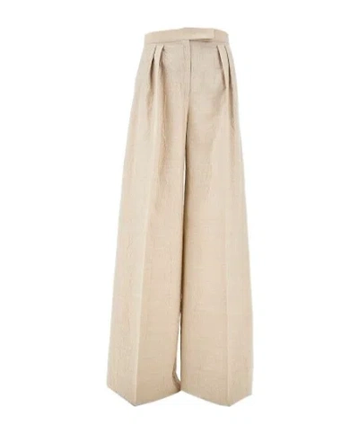 MAX MARA MAX MARA PLEAT DETAILED WIDE-LEG TROUSERS