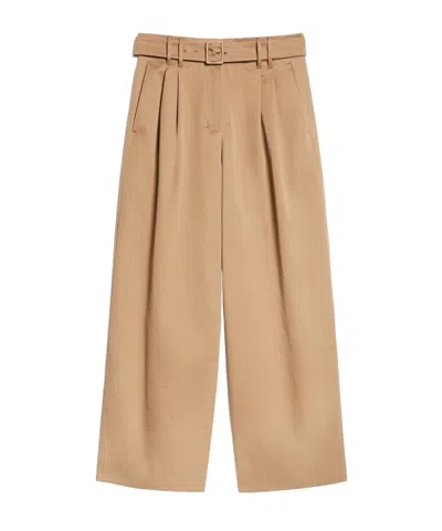 Max Mara Wide-leg Casual Pants In Nude