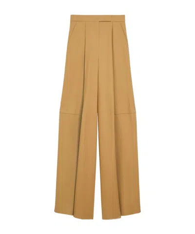 Max Mara Wide-leg Casual Pants In Nude