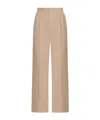 Max Mara High Waisted Straight-leg Pants In Nude