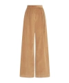 Max Mara Fagus High-rise Wool Wide-leg Pants In Nude
