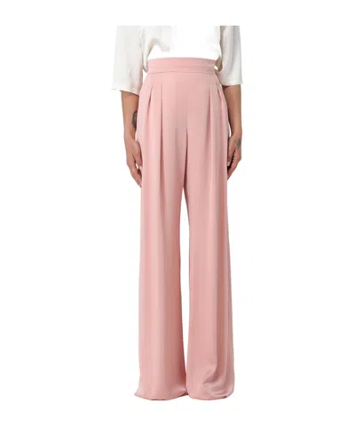 Max Mara Wide-leg Casual Pants In Pink