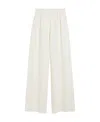 Max Mara Wide-leg Casual Pants In White