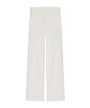 Max Mara Rio Cotton Blend Poplin Pants In White