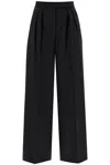 Max Mara Womens Ultramarine Wilma Wide-leg Wool Trousers In Black