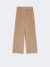 Max Mara Wide-leg Corduroy Trousers In Brown