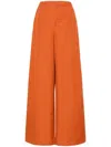 Max Mara High Waisted Wide Leg Trousers In Brown