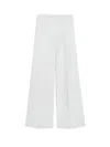 Max Mara Wide-leg Cotton Trousers In White