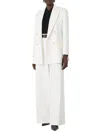 Max Mara Wide-leg Cotton Trousers In White