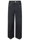 Max Mara Wide-leg Denim Jeans In Black