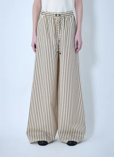 Max Mara Wide-leg Drawstring Trousers In Multi