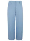 Max Mara Wide-leg Flaxlinen Trousers With Tailored Waistband
