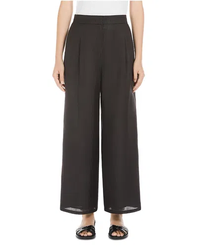 Max Mara Wide Leg High Cut Pants In Black