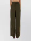 Max Mara Wide Leg High Waist Trousers Arturo In Animal Print