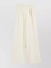MAX MARA WIDE LEG HIGH WAIST TROUSERS WITH FRONT PLEATS